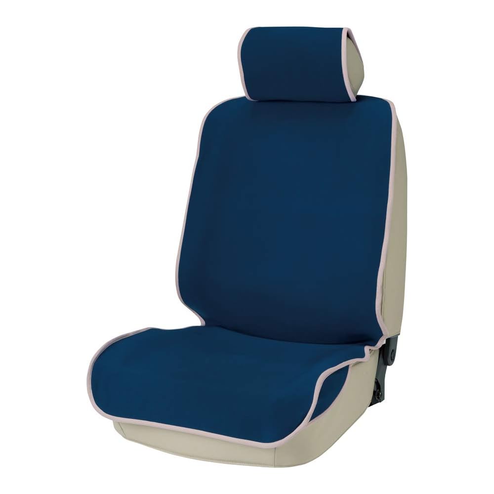 Bonform Seat Cover Waterproof Deodorizing Antibacterial Front for Cars Dark Blue