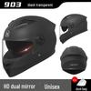 All-Season Electric Motorcycle Helmet with Double Visor for Men and Women - Winter Warm, Full-Face Protection