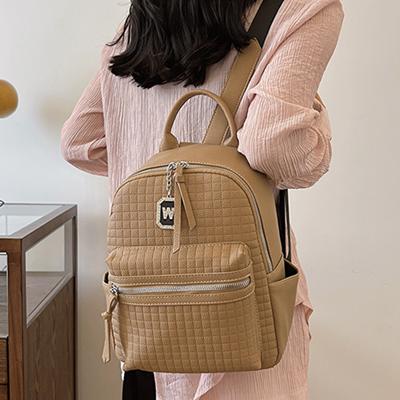 Autumn and Winter New Fashionable Women's Backpack, Large Capacity Travel PU Backpack, Daily Commuting Bag, Cross-border