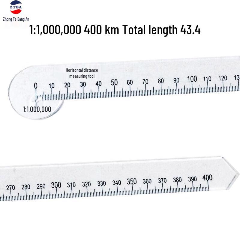 Zhongtebang Multi-functional Plotting Ruler for Navigation 43.4CM