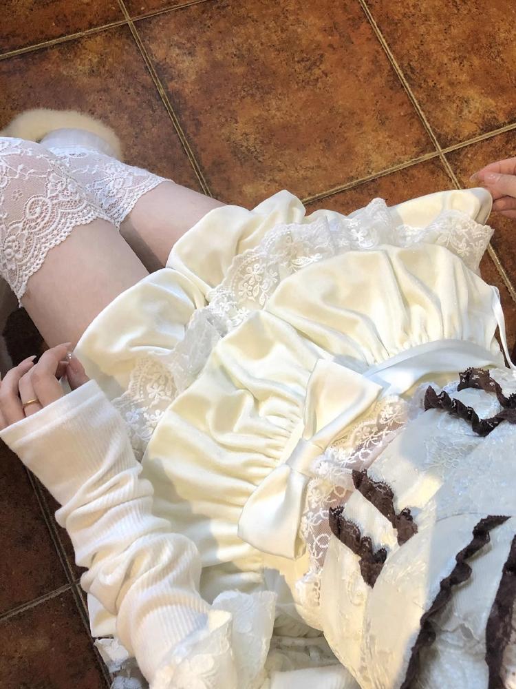 Dantela Spicy Girl Mini fusta plisata Femeii Toamna Iarna A-line Kawaii Sweet Party Fusta Harajuku Coreana Moda Casual Fusta