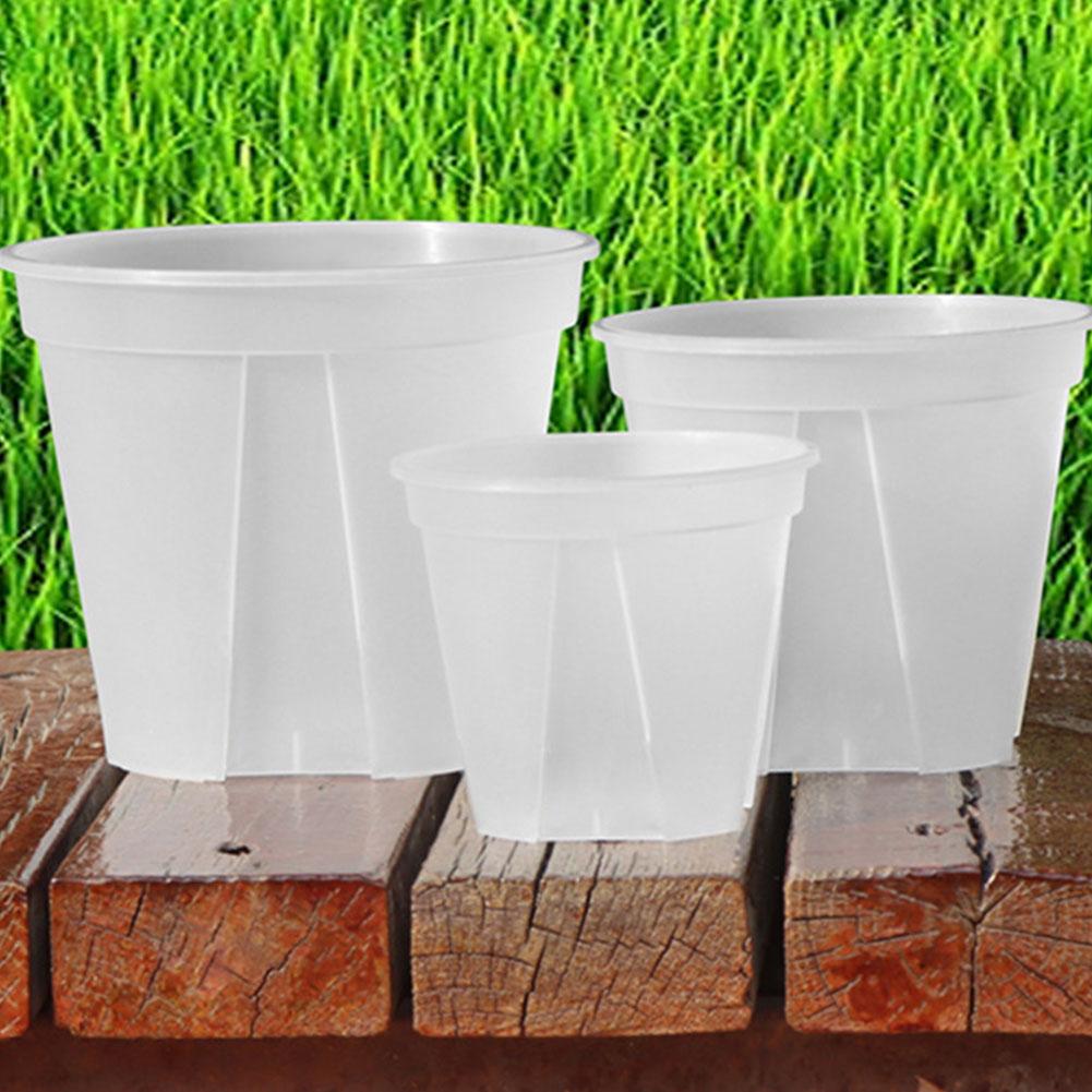 Root Control Transparent Flower Pots Plastic Plant Pots Breathable Nursery Pots Planting Orchids Garden Supplies