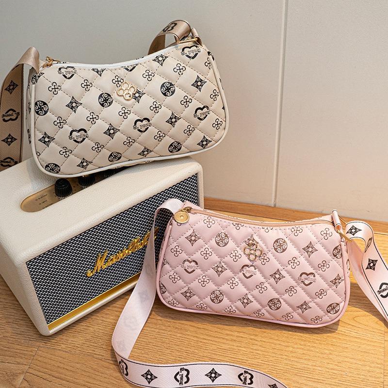 High-end printed armpit bag women's bag, fashionable versatile shoulder bag women