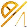 Xiraivke Educational Triangle Board, Protractor, Compass, Ruler, Large Multi-Function Drawing Tool Set for Elementary and Middle School Students, Blac