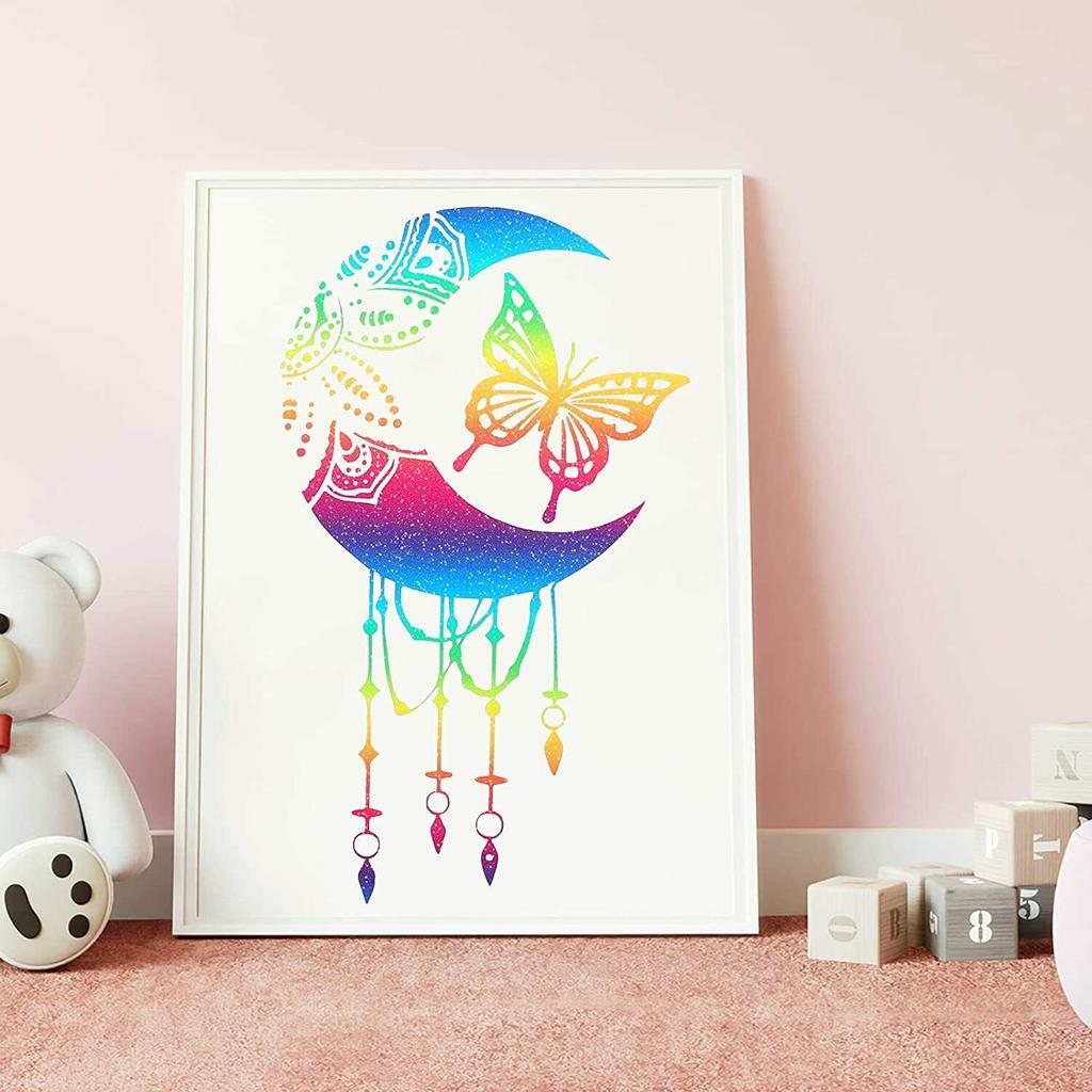 Holographic Sparkle Rainbow Gradient Indoor Adhesive Vinyl for Crafts Cut Silhouette Expressions Cameo Decal Sign Sticker DIY