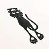 2pcs Curious Cat Bookmark Set with Paws, 3D Black Cat Paper Clips for Reading Progress, Fun Book Markers for Book Lovers.