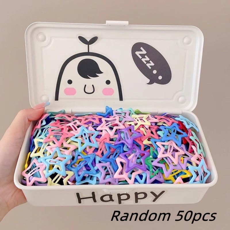 Dopamine Cute Star Hair Clips: DIY Five-Pointed BB Clips for Women & Kids' Bangs