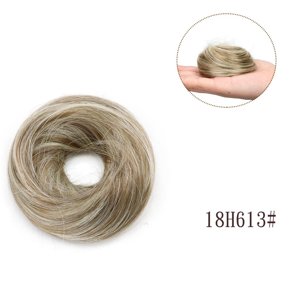Synthetic Messy Dount Hair Buns Updo Chignon With Elastic Hair Exension for Women Daily Lazy Hair Accessories