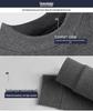 Men's High Neck Cotton Knit Top - Warm Base Layer for Autumn