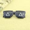 Ochelari de Soare Pixelați Mozaic Pătrat Stil Anime - Rame Rectangulare la Modă