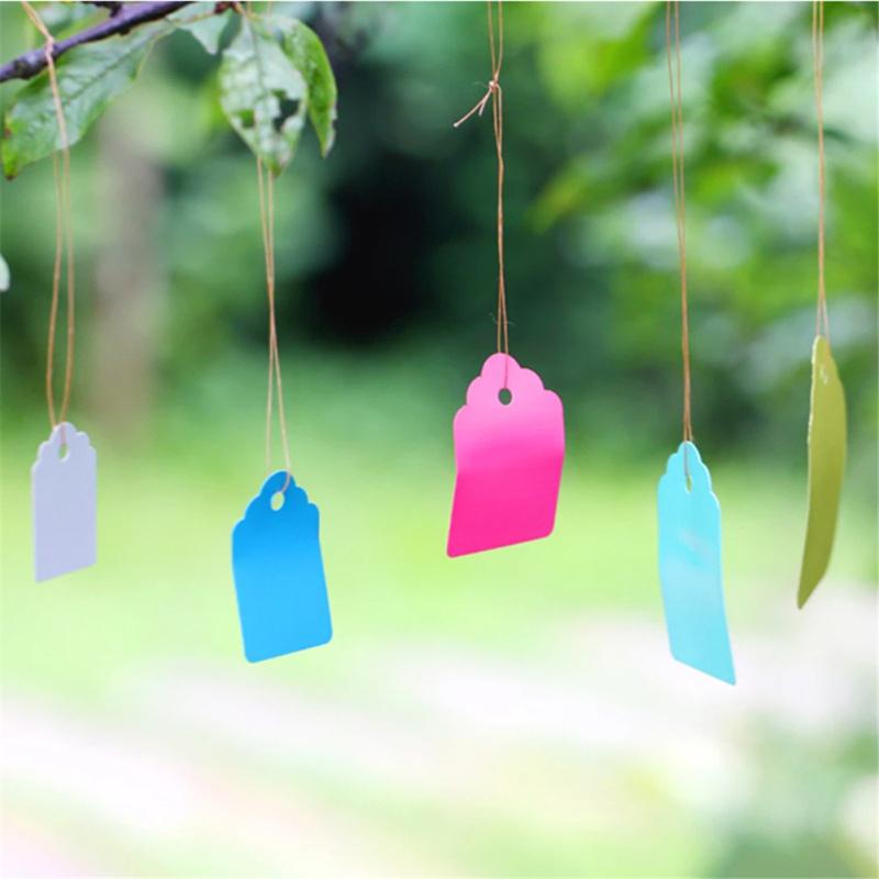 100pcs Plant  Label Plastic Pvc Hanging Tag Marker Waterproof Garden Flower Gift