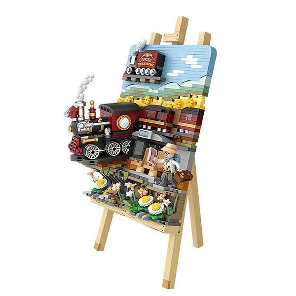 LOZ Mini Nano Block Spring Train, 01 Spring Train, oblíbené korejské hračky