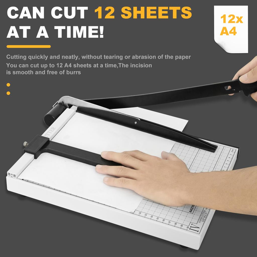 Paper Cutting Tool Metal Blade Machine Paper Cutter With Blade Lock For Cardstock Pos Postcards Crafting Office Supplies