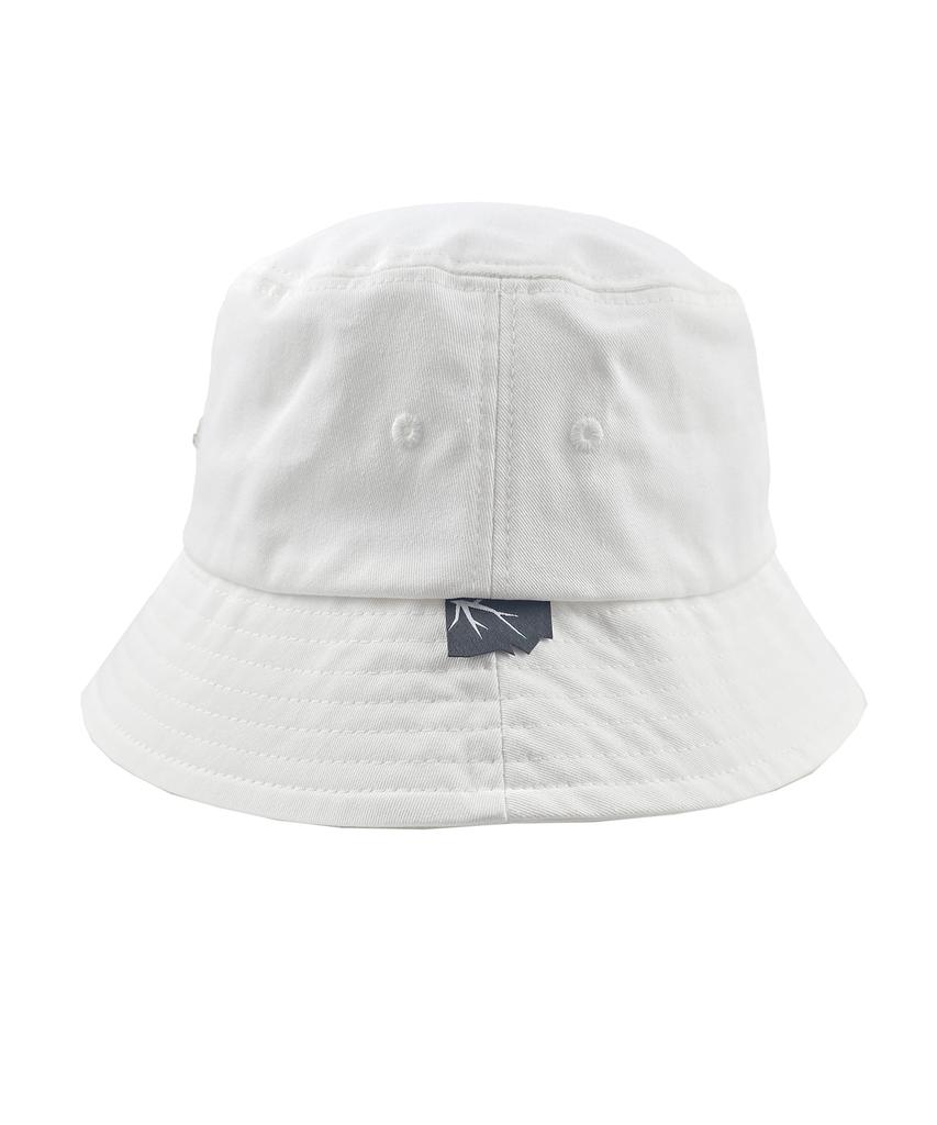 Jangeulang White Basic Bucket Hat