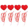 4er Set Girlande Hängende Herzen Ornamente Valentinstag Hochzeitsfeier Basteldekoration