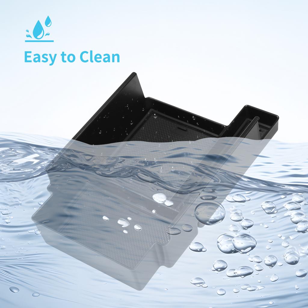 for Nissan Pathfinder 2025-2026 Center Console Armrest Storage Box ABS Car Tray Organizers Accessories Tidying Black