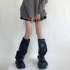 Scaldamuscoli Al Ginocchio da Donna Leggings Caviglia Alta Benda Ginocchio Alto Stivale Tubo Lungo Calze Lunghe Manica per Gamba Copri Polpaccio