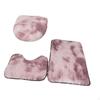 3-Piece Bathroom Mat Set with Toilet Lid Cover - Elegant And Modern Design