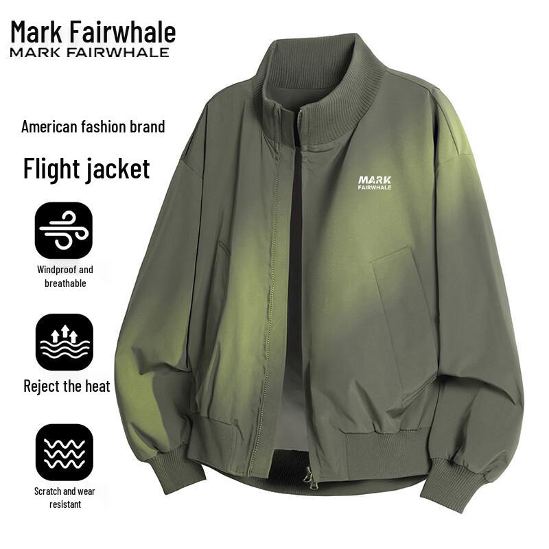 Mark Fairwhale Men's Stand Collar Casual Jacket