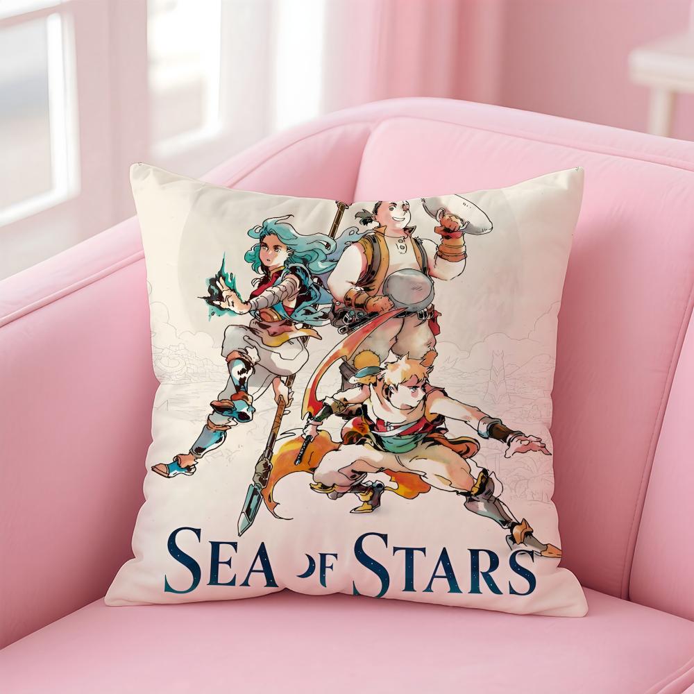 

SSea of Stars Game Cushion Cover Pillow Case Soft Friendly Fabric Concealed Zipper 30X30cm