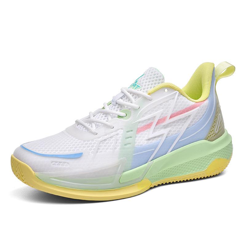 Basketball shoes couple's shock-resistant wear-resistant non-slip breathable actual men's shoes spring and autumn teenagers low-top sports shoes men