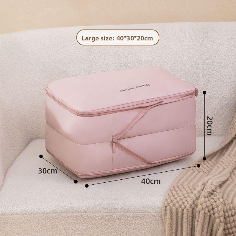 Travel Storage Organizer With Double Layer Compression Bags For Luggage Packing Solutions