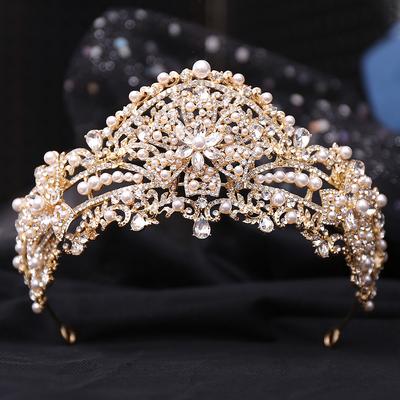 New Princess Crown Birthday Adult Crystal Tiara High-end Bride Wedding Tiara Diamond Crown