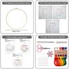 DIY Embroidery Starter Kit Cross Stitch Practice Set To Learn 30 Different Stitches Hand Stitch Embroidery Skill for Beginners
