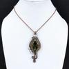 Lady Face Peridot Pendant Handmade Gemstone Jewelry, 999 Copper Wire Wrapped Pendant Beautiful Design Jewelry