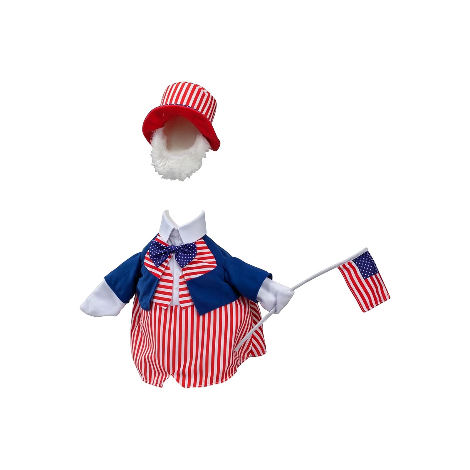 

Patriotic Themed Statue Outfit Set, Complete Costume With Accessories For Outdoor Decor One Size