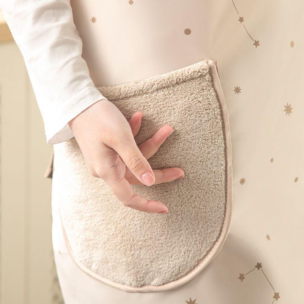 New Oil-proof Cooking Aprons Waterproof with Pockets Painting Apron Hands Wipe Breathable Coffee Overalls for Women