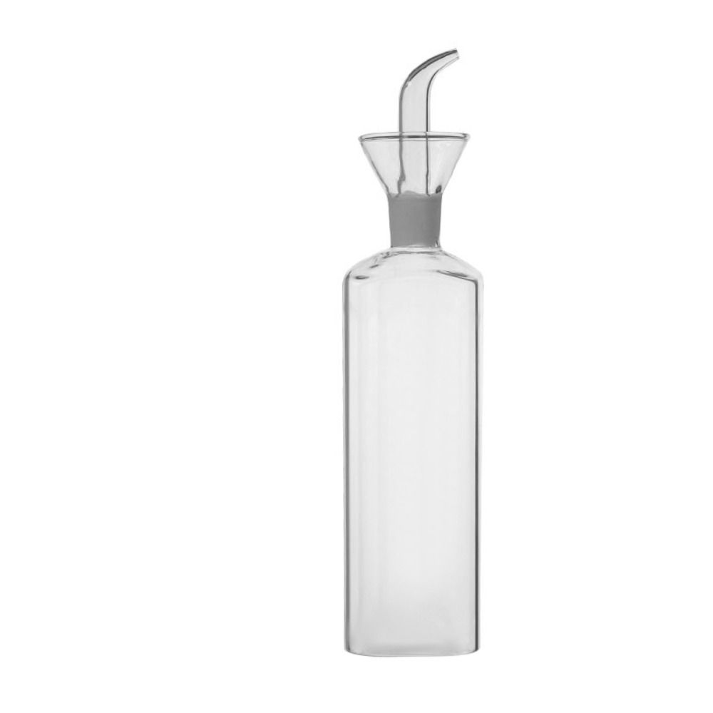 Glass Cruet Pourer 150/200/450ml Vinegar Bottle Non-drip Condiment Container  Seasoning