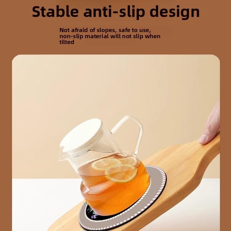 Cartoon Rubber Coaster Set With Antislip And Heatresistant Design For Home Kitchen Use