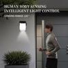 Motion Sensor Solar Clip-on Lamp Solar Powered Garden Wall Light Solar Garden Lights  Garden Decor