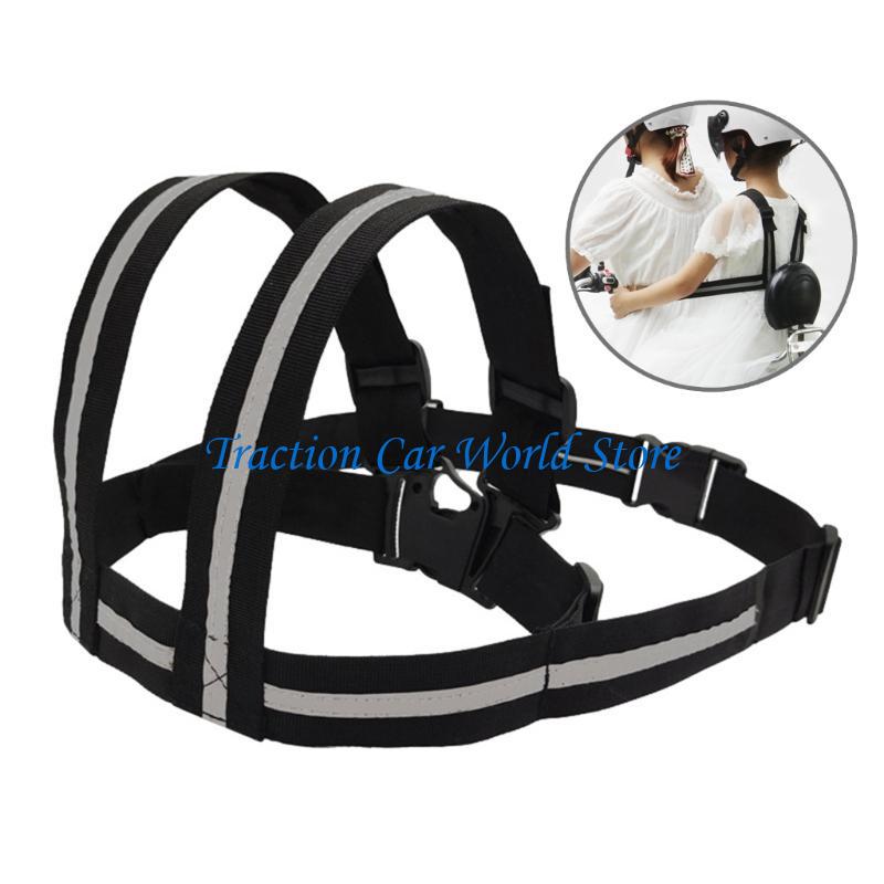 L9BC Adjustable Safety Harness Child Safe Riding Harness Polyester Hardness Child Protections Belt for Motorcycle Riding