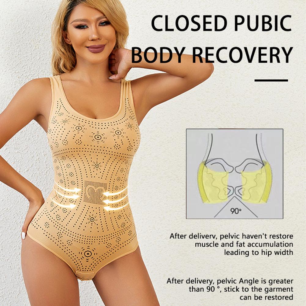 Women Seamless Comfy Bodysuit Shaper Printed Plus Size Tummy Control Shapewear Flat Belly Slimming Body Shaper Corset Underwear Flat Tank Top