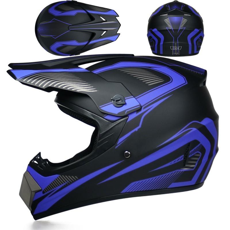 Lightweight Full Face Off-Road Motorcycle Helmet Dirt Bike ATV Trail Riding With Ventilation Clear Visor