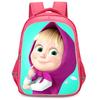 Masha And Bear School Bag Elementary School Cartoon High Definition Printing Large Capacity Zipper Oxford Lightweight Ridge Backpack