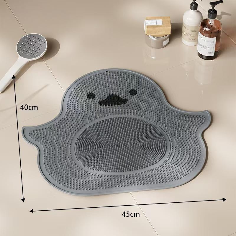 Silicone Little Yellow Duck Massage Foot MatBathroom Anti-slip Mat Foot Wash and Shower Floor Mat
