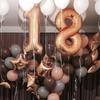 21 Inch Small Number Balloons 0 9 Wedding Wedding Room Baby Birthday Party Decoratio Aluminum Foil Rose Gold Balloon Set