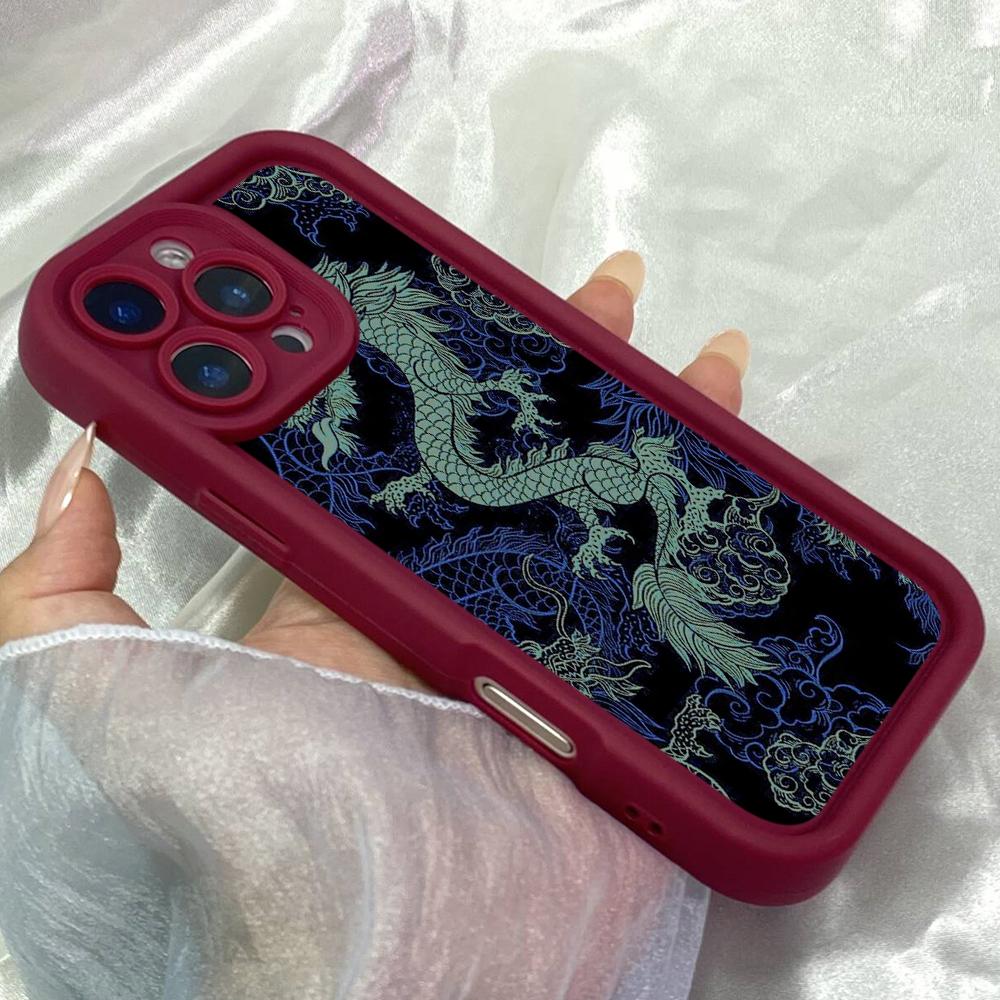 JT275 Green dragon kingdragon for iPhone 17 16 15 14 Pro Max Samsung S26 S25 Ultra A17 A16 A07 A56 Xiaomi 15T Redmi 15c Note 14 13 12 11 Soft Case