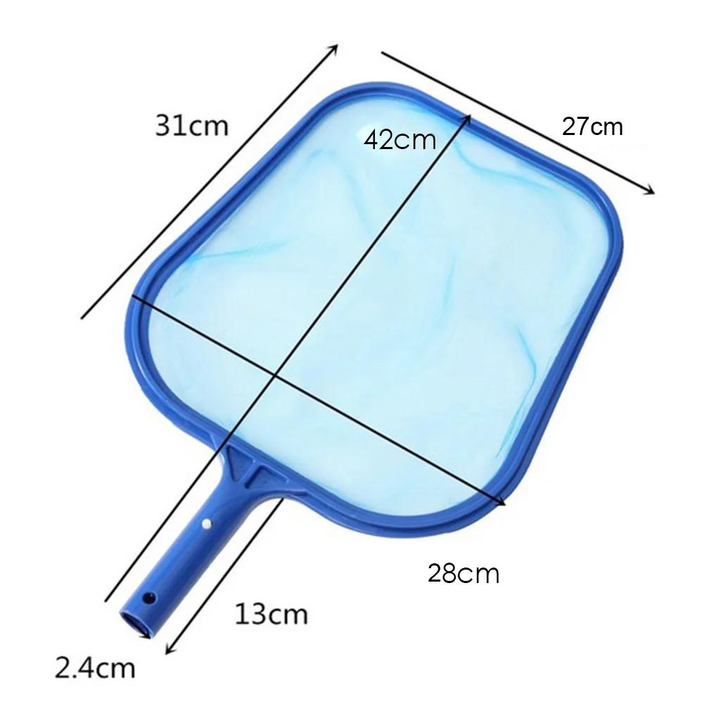 Professional Leaf Rake Deep Bag Swimming Pool Skimmer Net with Telescopic Pole Removal Leaf Rake Mesh Pool Ponds Cleaning Debris