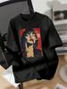 Retro Pop Art Lady Portrait Print TShirt Unisex Unisex Vintage Graphic Cotton Short Sleeve Black Streetwear Tees