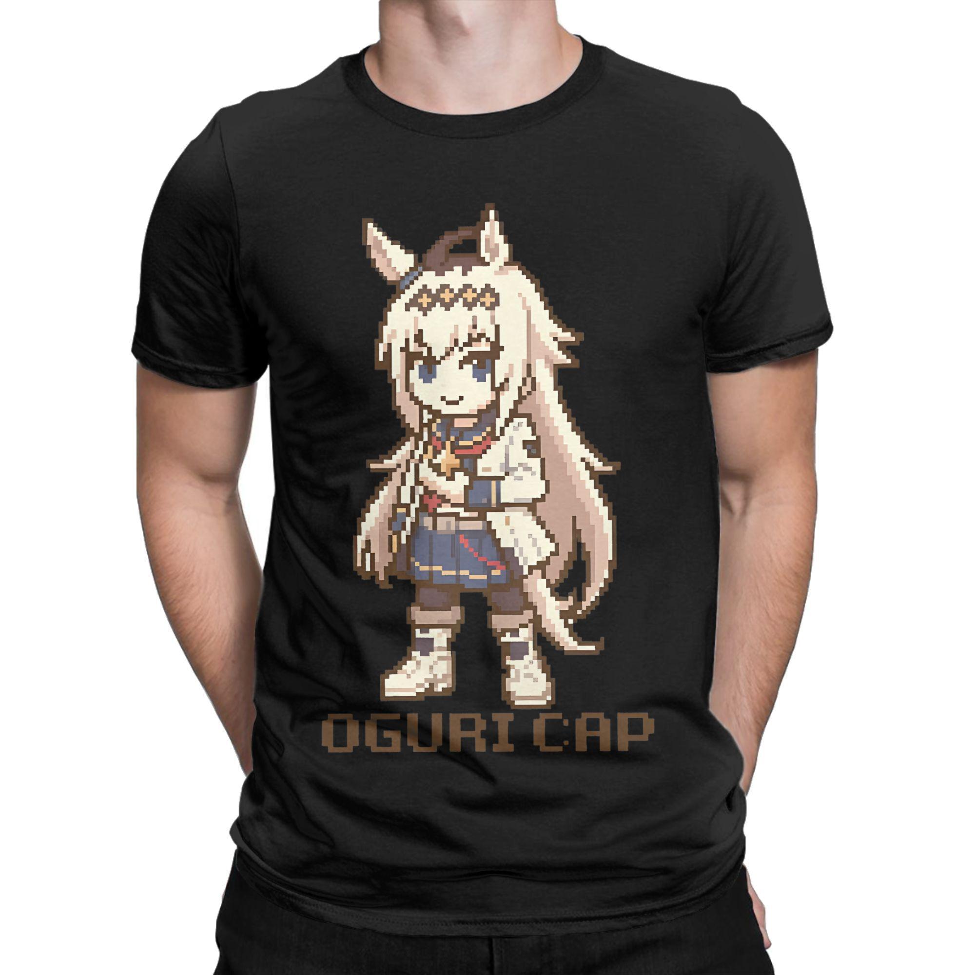 Umamusume Pretty Derby Супер Крик  Печатная футболка Мужская Женская  100% Хлопок  Футболка Одежда S