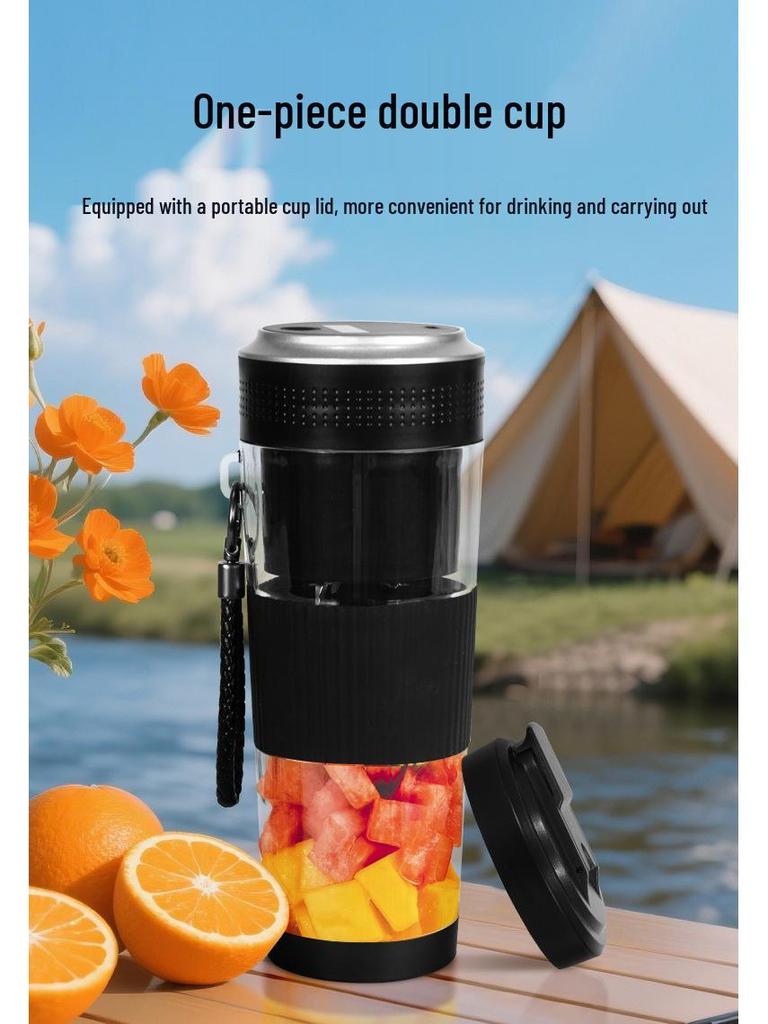 Portable Electric Juicer Cup: Compact Kitchen Blender & Food Processor