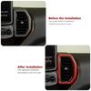 4x AC Air Vent Outlet Decor Trim For Ford Bronco Sport -25 Red Carbon Fiber