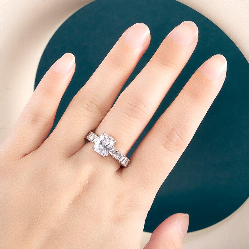 Bella Box Hot Trendy Female Finger-ring With Brilliant CZ Stone Fashion Contracted Designed Versatile Women's Ring Party Jewelry