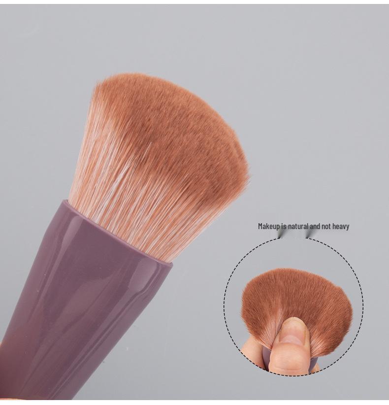 Portable Makeup Brush Set with Mirror: Soft Bristle Powder & Eyeshadow Brushes in Storage Box