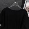 Women's Plus Size Loose Mid-Length Short-Sleeve Round Neck T-Shirt (Available in 200/300/350 Jin)