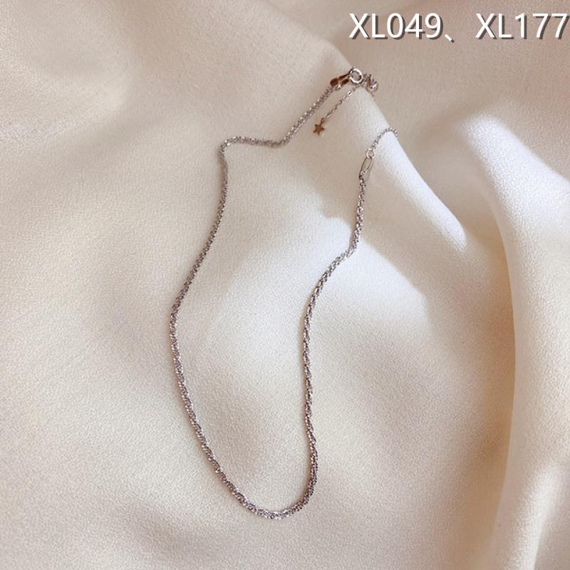 Korean Real Gold-Plated Versatile Clavicle Chain Necklace for Women